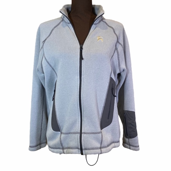 Backcountry Polartec jacket zip up grey size large - Picture 1 of 8
